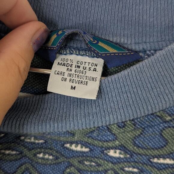 Vintage 90s Ocean pacific island striped t-shirt Medium - Picture 6 of 8